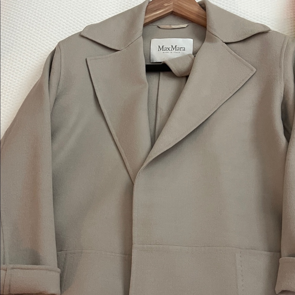 MaxMara Taupe Overcoat